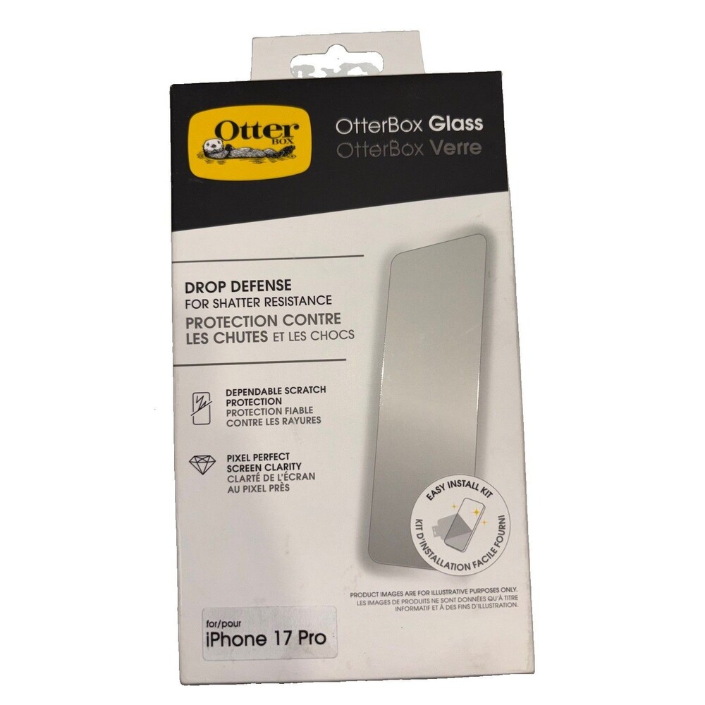 OtterBox Drop Defense Glass Series Screen Protector for iPhone 17 Pro - Clear